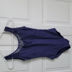 Navy Blue Tank Style Dance Leo